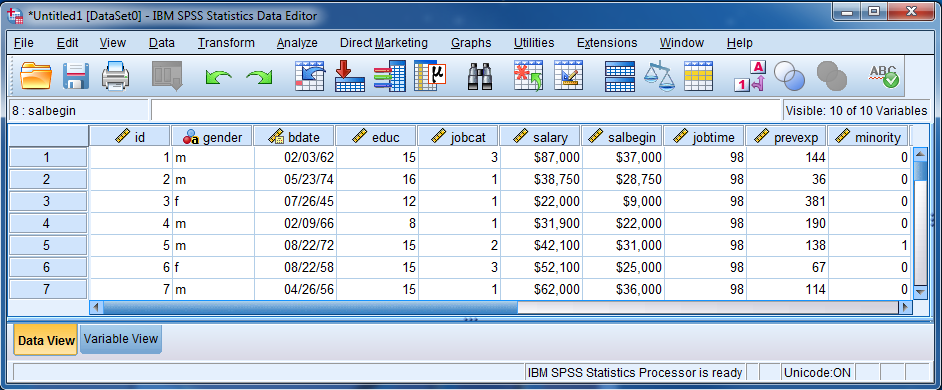 Brief SPSS Tutorial